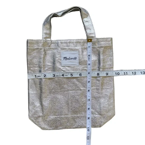 NWT Madewell Reusable Silver Tote Bag | OS - Picture 3 of 3